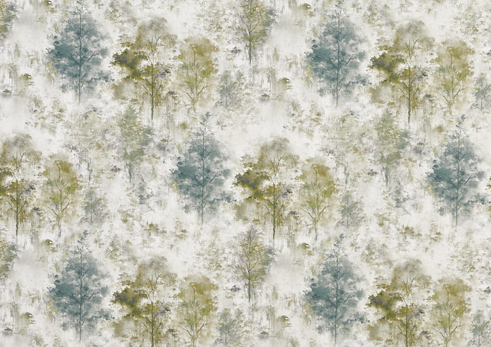 Woodland, Lagoon - Fabric Only - Image 3